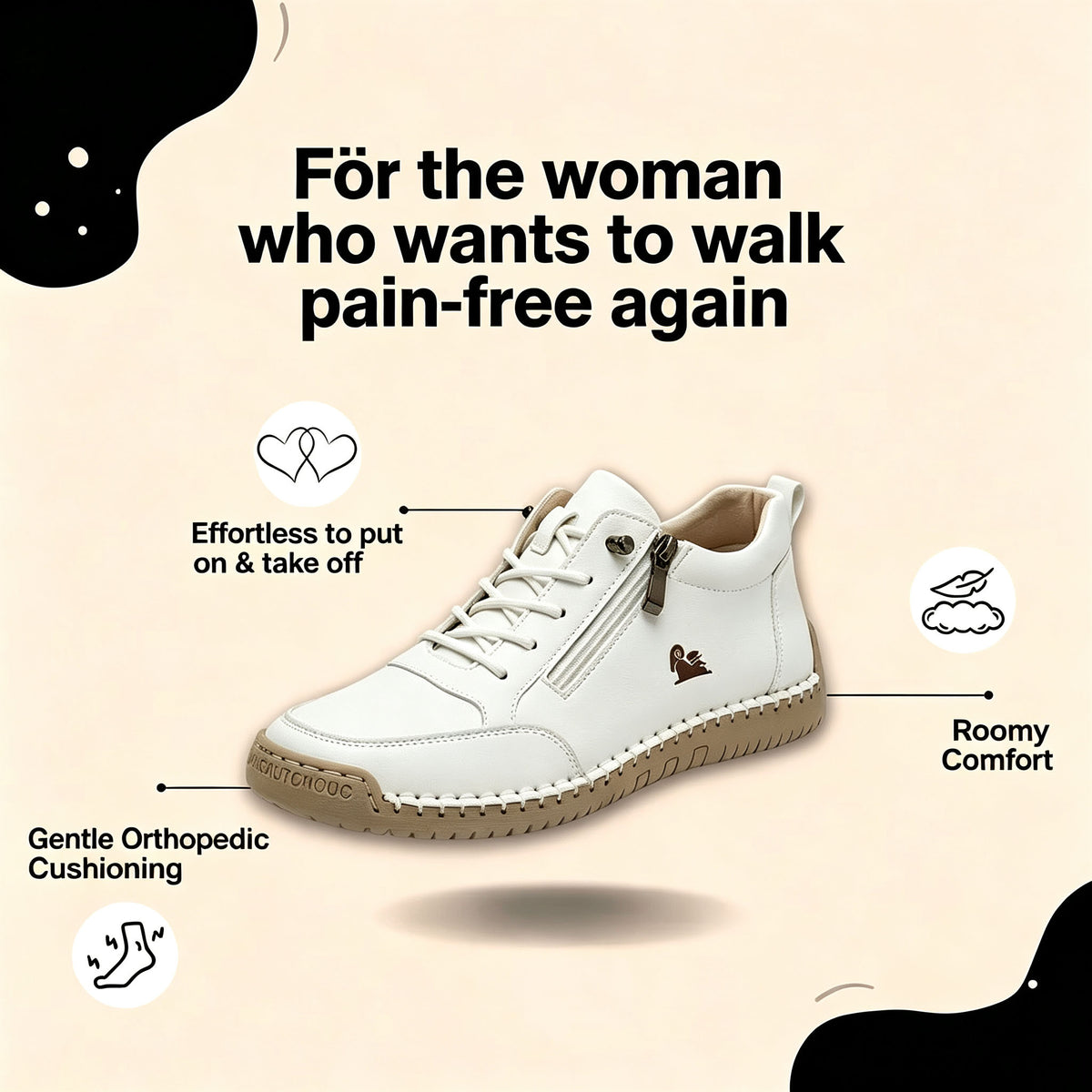 🔥Last day for 70% off 🔥Urban Comfortable Orthopedic Zipper Sneakers KIFIWUI®