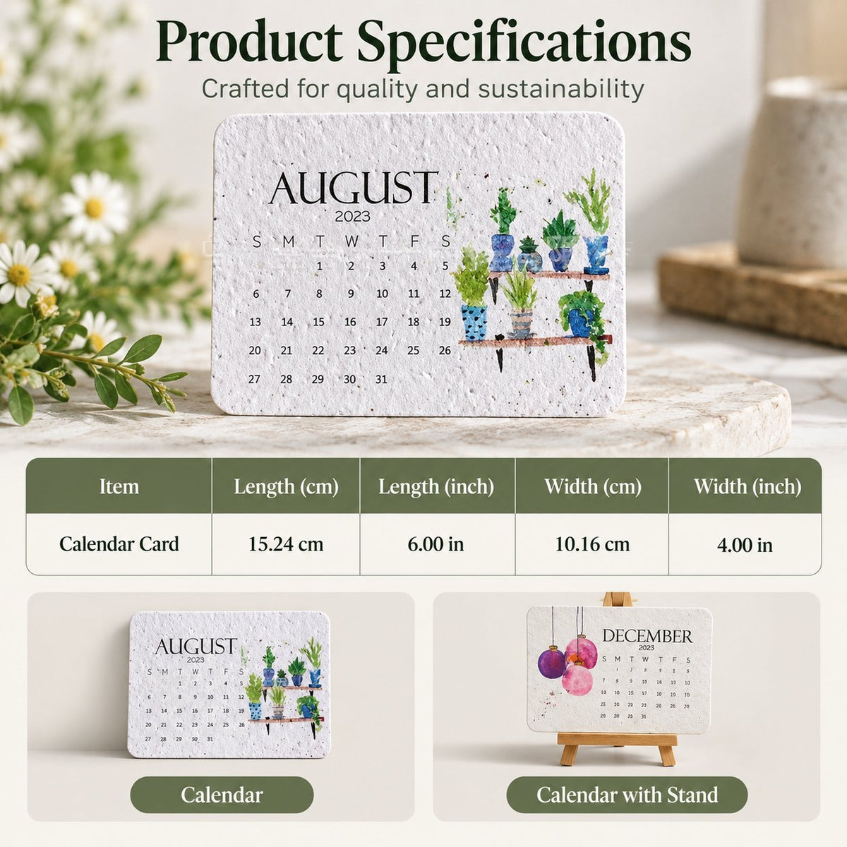 🌱IEY® 2027 Plantable Calendar – Use It. Plant It. Watch It Grow.☀