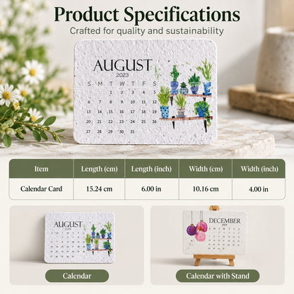 🌱IEY® 2027 Plantable Calendar – Use It. Plant It. Watch It Grow.☀