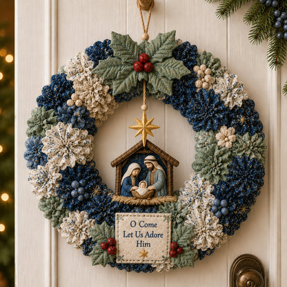 🔥49% Off Last Day 🔥🎄 3D Fabric Poke Wreath DIY Kit BVJ®