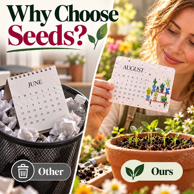 🌱IEY® 2027 Plantable Calendar – Use It. Plant It. Watch It Grow.☀