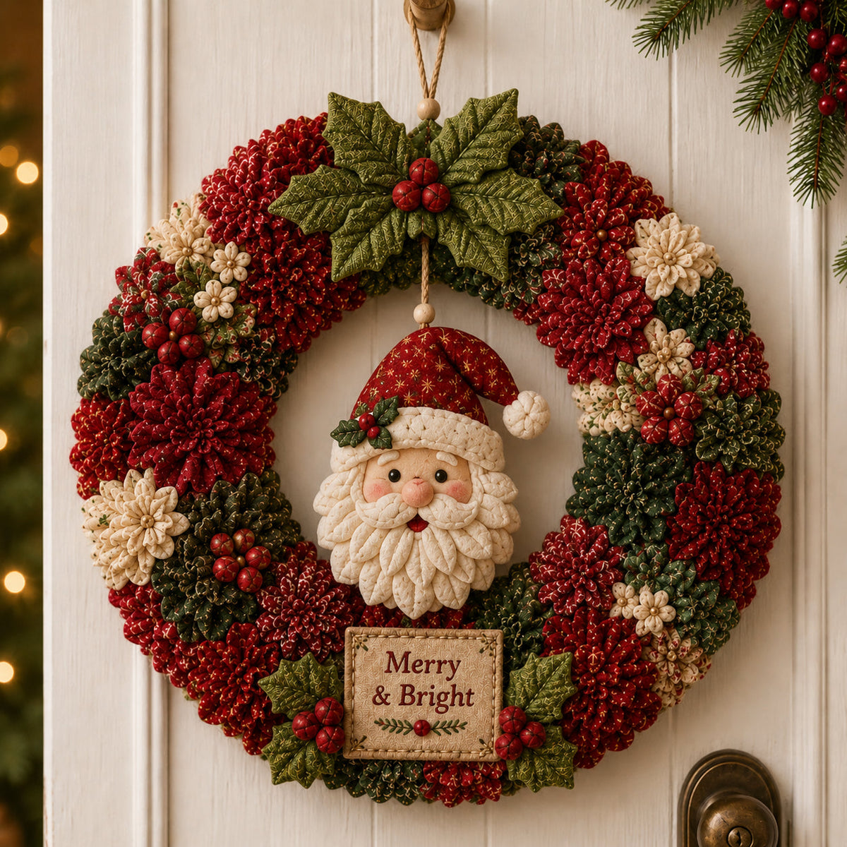 🔥49% Off Last Day 🔥🎄 3D Fabric Poke Wreath DIY Kit BVJ®