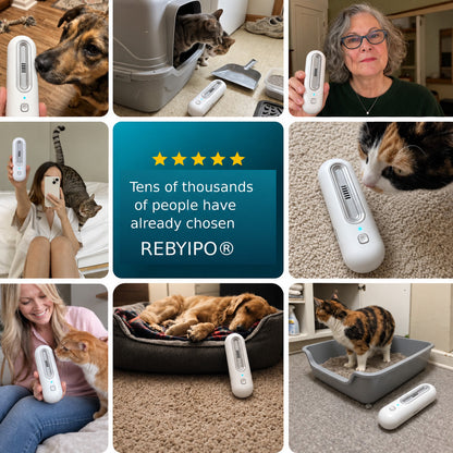 💥Last day 50% off丨 REBYIPO® UV-C molecular-level pet odor eliminator eliminates odors at the source—no sprays or filter cartridges required