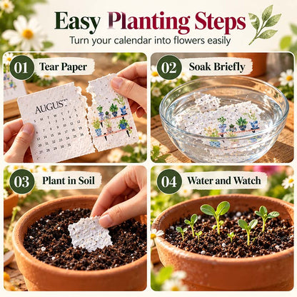 🌱IEY® 2027 Plantable Calendar – Use It. Plant It. Watch It Grow.☀