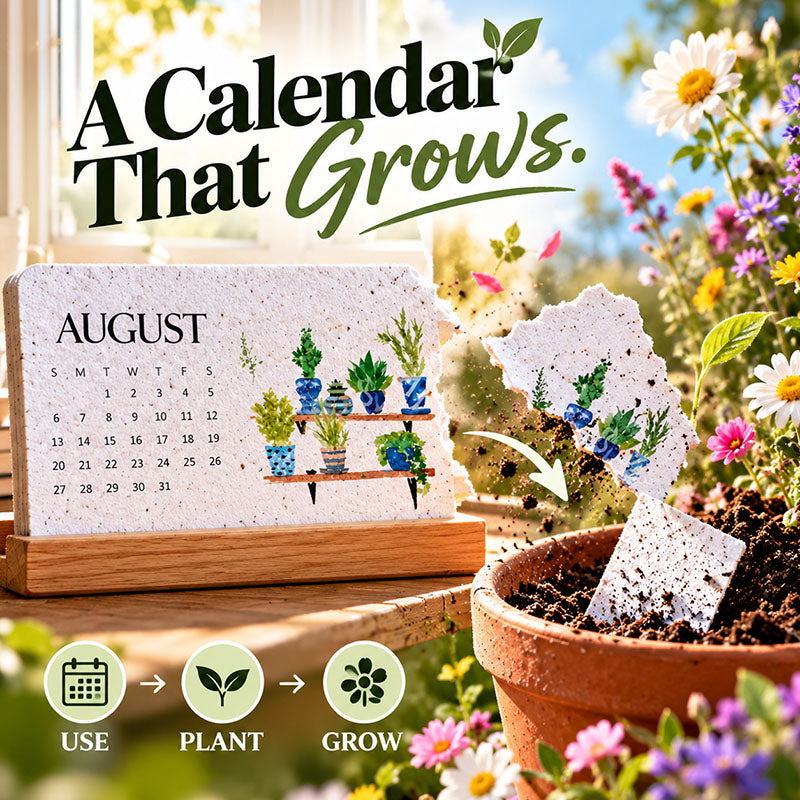 🌱IEY® 2027 Plantable Calendar – Use It. Plant It. Watch It Grow.☀
