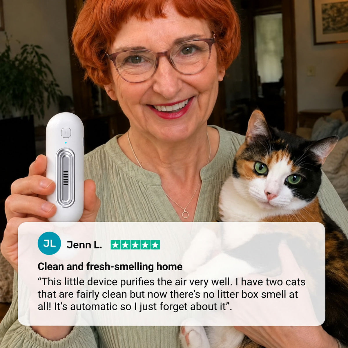 💥Last day 50% off丨 REBYIPO® UV-C molecular-level pet odor eliminator eliminates odors at the source—no sprays or filter cartridges required