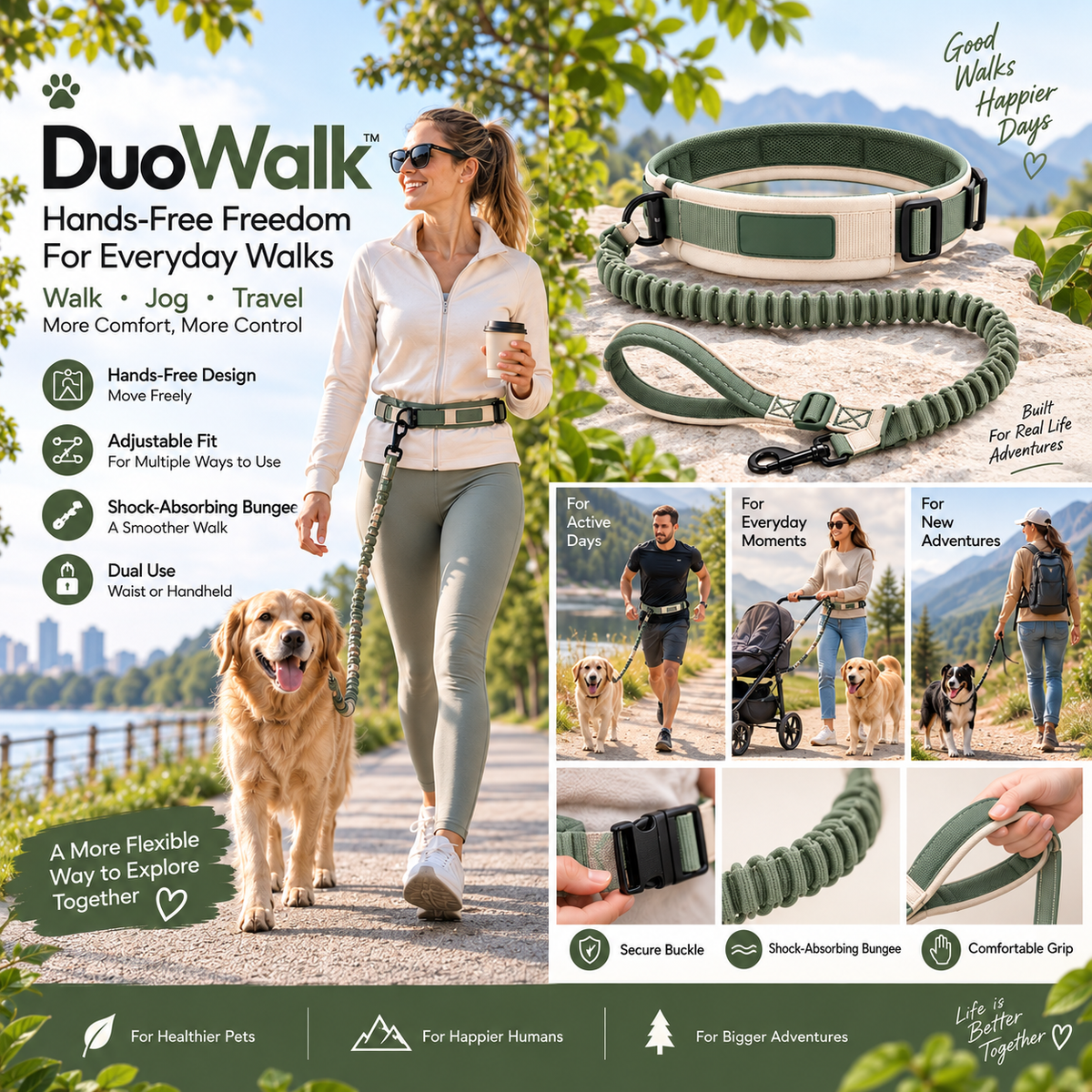 Hands-Free Pet Leash