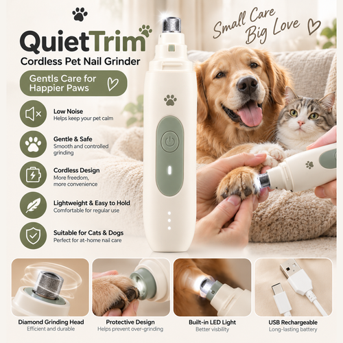 Cordless Pet Nail Grinder